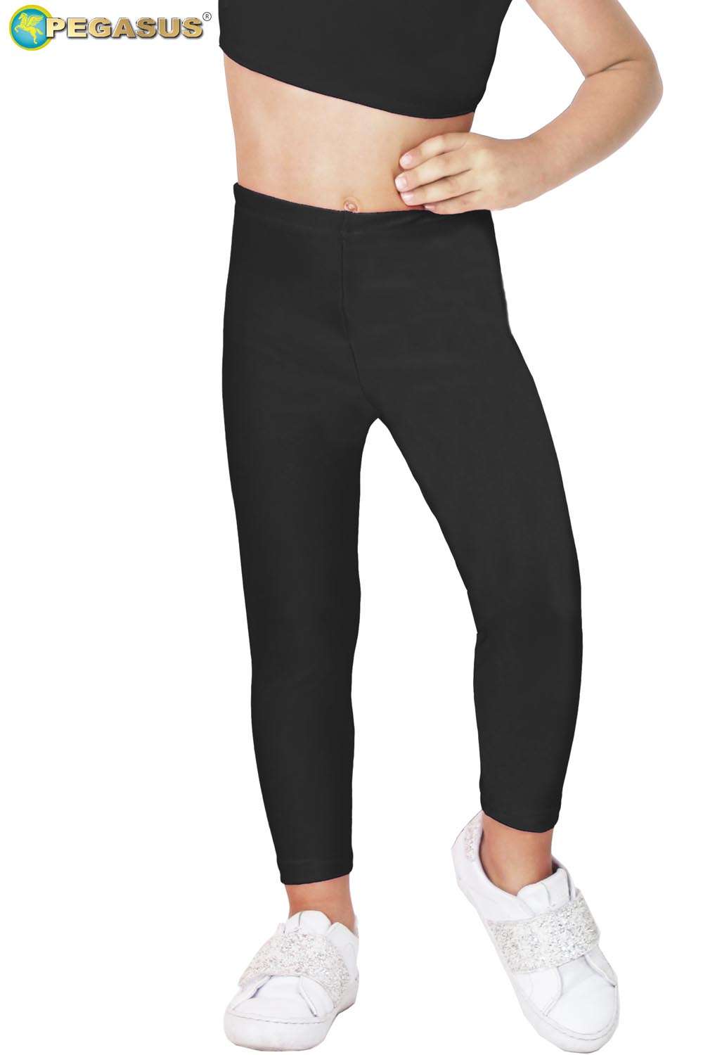 LEGGINS DANZA LYCRA NERO BABY